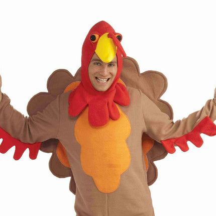 Fleece Turkey Adult Thanksgiving Costume X-Large