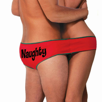 Forum Novelties Christmas Naughty Nice Fundies Undies For Two Novelty Gag