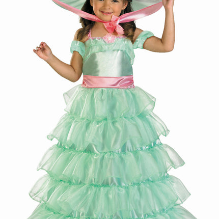 Turquoise Southern Belle Child Deluxe Costume Small 4-6