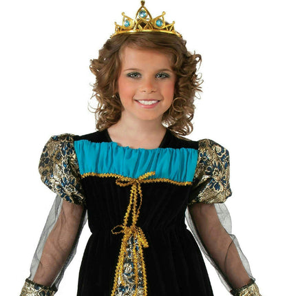 Black Camelot Princess Child Costume Dress and Tiara Size Small 4-6