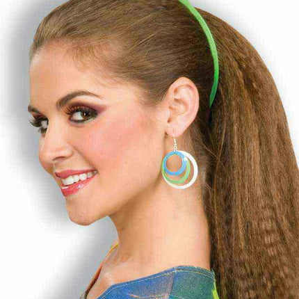 80s Banana Hair Clips Retro Accessory 2 Pack