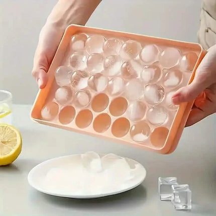 33 Round Shape Ice Cube Maker Tray