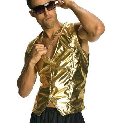MC Rapper Gold Hammer Style Vest Time 1980s