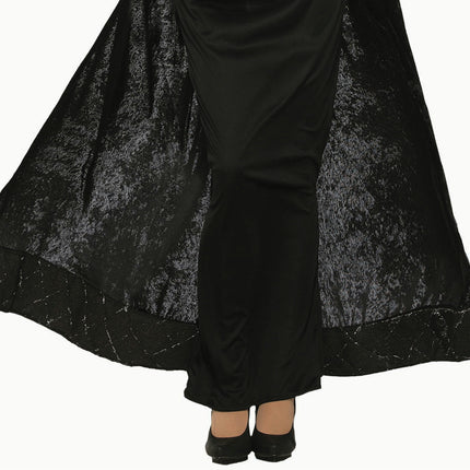 Royal Dark Queen Black Wicked Vampiress Dress Adult Costume