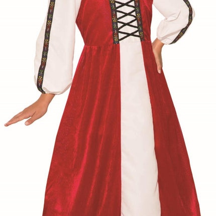 Red Renaissance Faire Dress Girls Costume Size Large 12-14
