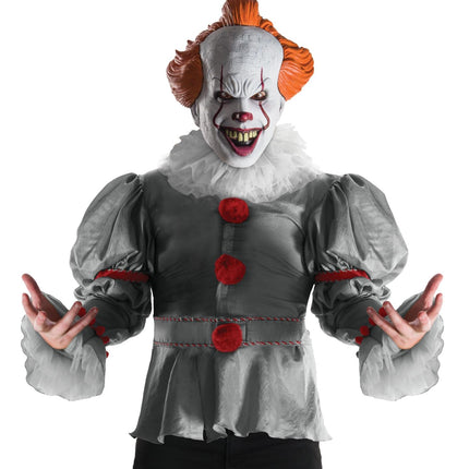 IT the Movie 2017 Version Deluxe Pennywise Clown Adult Costume with Mask STD