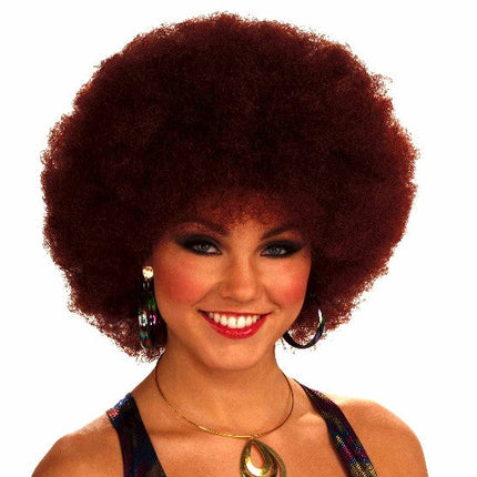 Disco Doll Afro Wig Red Reddish Brown 60's 70's