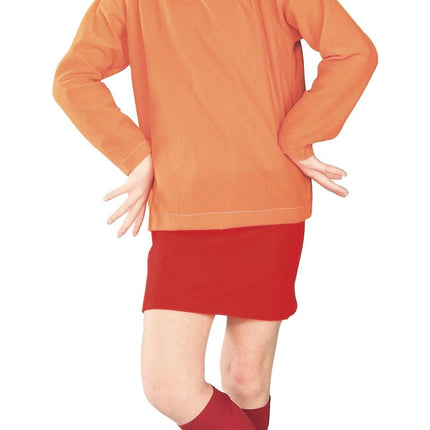 Velma From Scooby Doo Kids Child Costume Medium 8-10