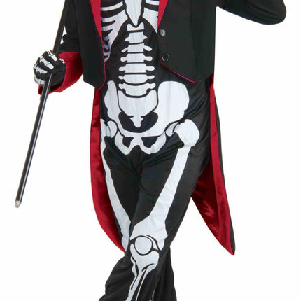 Mister Bone Jangles Skeleton Dapper Child Costume Size Large