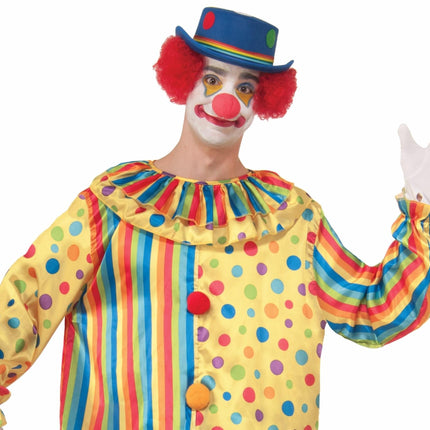 Spots the Clown Adult Polka Dot Striped Jumpsuit Standard Size