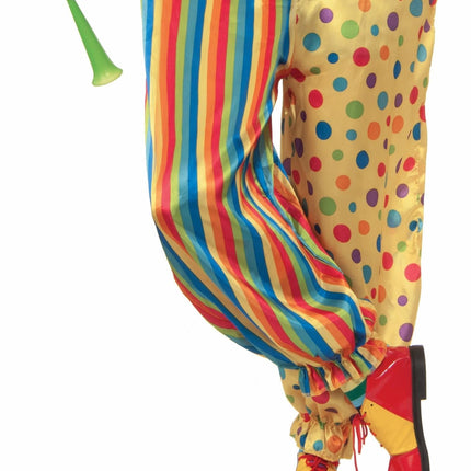 Spots the Clown Adult Polka Dot Striped Jumpsuit Standard Size