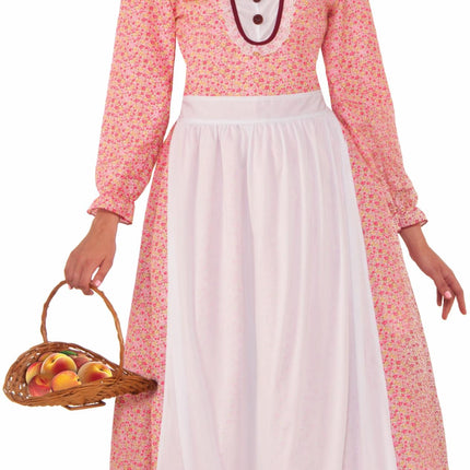 Pioneer Woman Dress and Bonnet Adult Costume