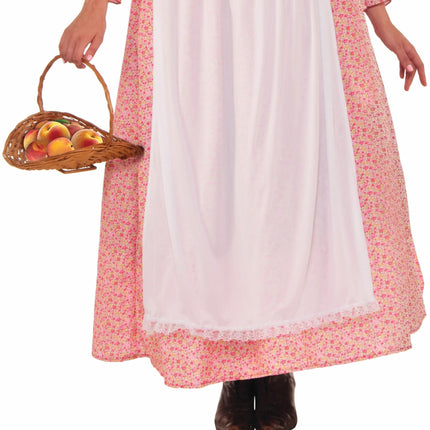 Pioneer Woman Dress and Bonnet Adult Costume