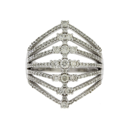 Natural 1.00ct Diamond Ring 14KT White Gold