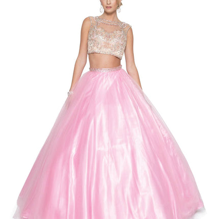 Juliet 338 Quinceanera Dress 2-Piece Bateau Neckline Cap Sleeve