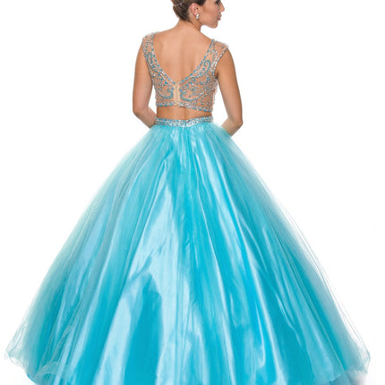 Juliet 338 Quinceanera Dress 2-Piece Bateau Neckline Cap Sleeve