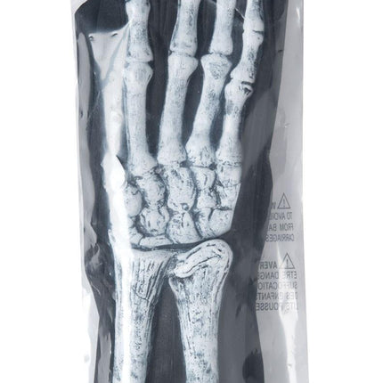 Fun World Skeleton Glove And Wrist Bone Adult Gloves
