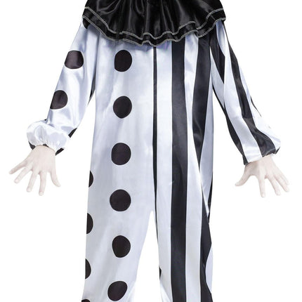 Black and White Killer Clown Child Costume