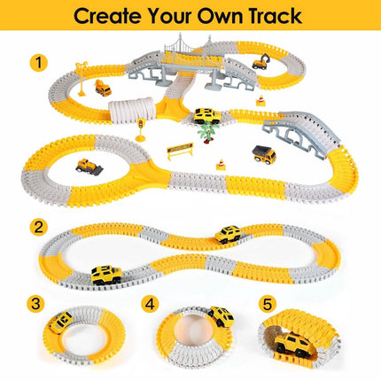 340-Piece: Construction Race Track Toy Set