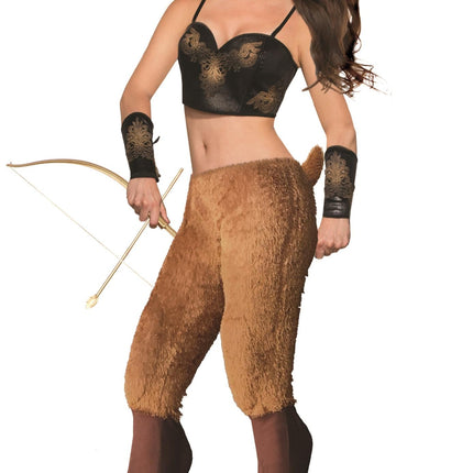 Mythical Creatures Faun Pants Satyr Cosplay Fur Goat Legs Adult Womens Costume