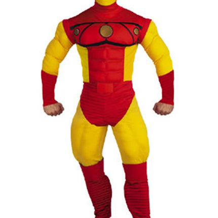 Iron Man Deluxe Muscle Chest Comic Book Adult Costume
