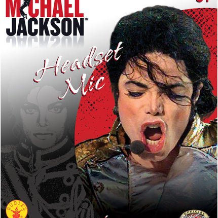 Michael Jackson Microphone Headset Mic Costume Accessory Toy Prop