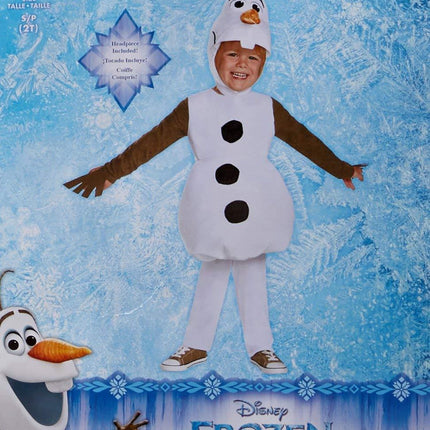 Olaf Snowman Frozen Disney Toddler Costume Size 12-18 Months