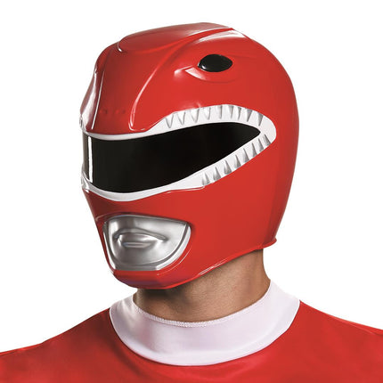 Red Power Ranger Helmet Costume Mask