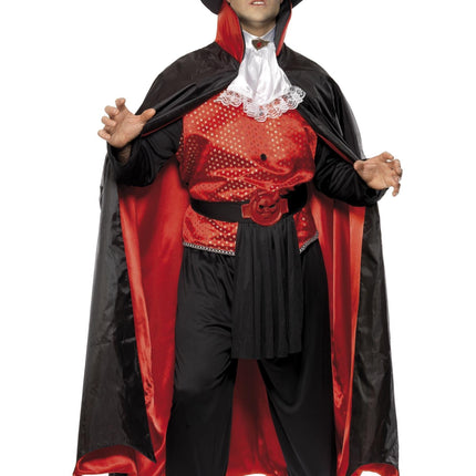 Reversible Vampire/Skeleton Adult Costume Medium 38-40