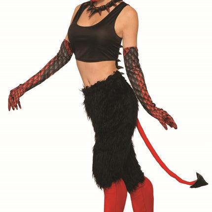 Deluxe Devil Pants With Tail Costume Standard
