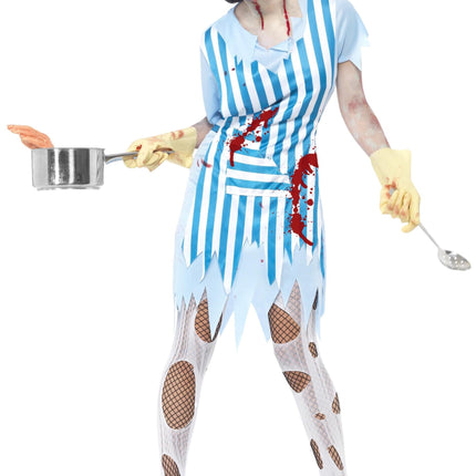High School Zombie Lunch Lady Adult Costume Size Large