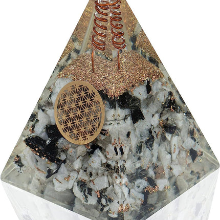 Handmade Orgonite Crystal Pyramid – Energy Healing Decor for Balance, Protection, Love & Prosperity