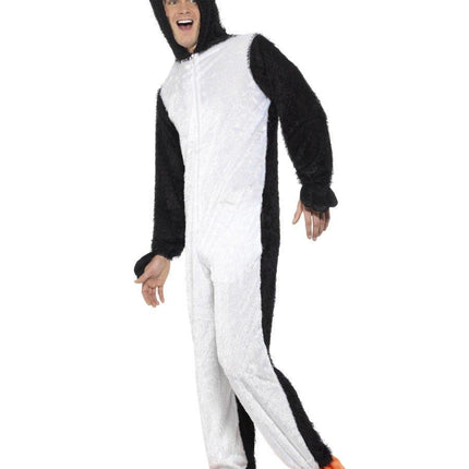 Smiffy's Men's Penguin Costume Includes Jumpsuit with Hood