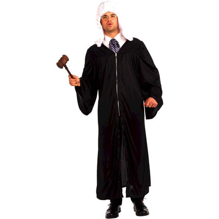 The Judge or Graduation Gown Adult Costume Black Robe