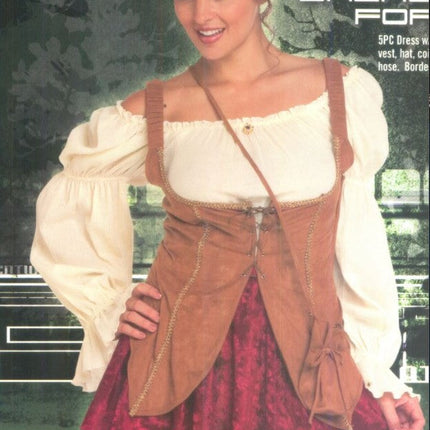 Sherwood Forest Maid Marian Sexy Adult Costume Size Large
