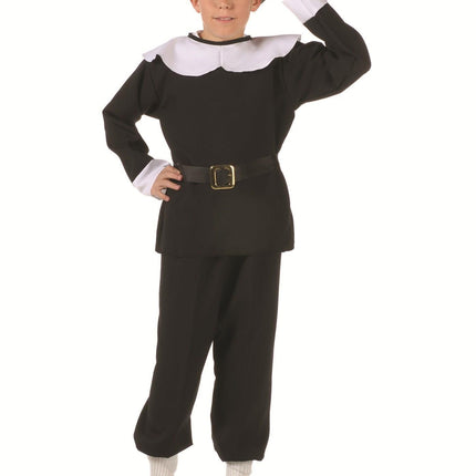 Child Pilgrim Boy Costume Size Small