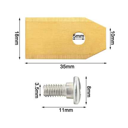 36-Pieces: Replacement Lawn Mower Blade