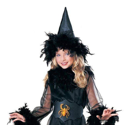 Pretty Witch Feathered Child Costume Size Large