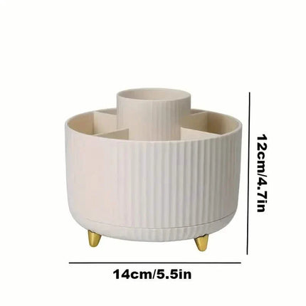 360° Rotating Makeup Organizer Holder for Brushes, Lipsticks, Skin Care & More