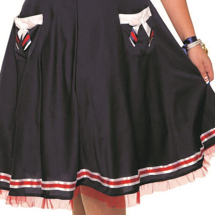 Sexy Ahoy Lady Navy Blue Women's Sailor Halloween Costume X-Large