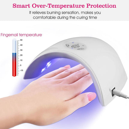 36W UV LED Lamp Nail Gel Dryer 12 LED Sensor Gel Curing Machine