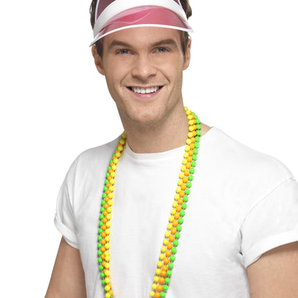 80's Pink Plastic Poker Sun Visor 44946