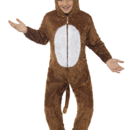 Lion Jumpsuit With Attached Hood Child Jungle Costume Medium