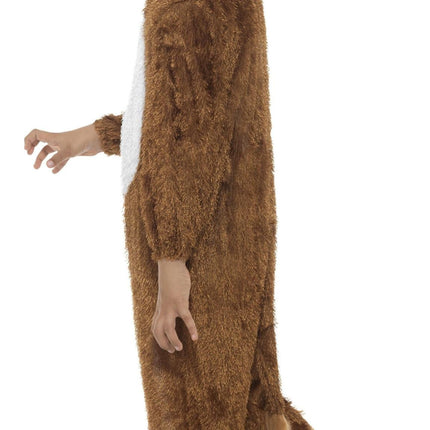 Lion Jumpsuit With Attached Hood Child Jungle Costume Medium