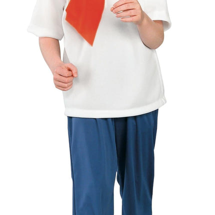 Scooby Doo: Fred Child's Costume Wig Shirt Pants Size Large 12-14