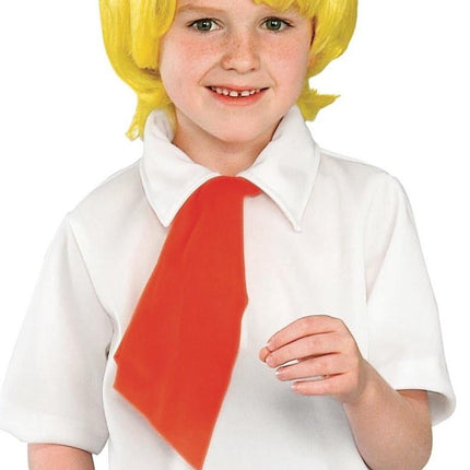Scooby Doo: Fred Child's Costume Wig Shirt Pants Size Small 4-6