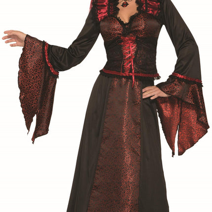 Crimson Countess Women's Vampire Hostess Dress Costume