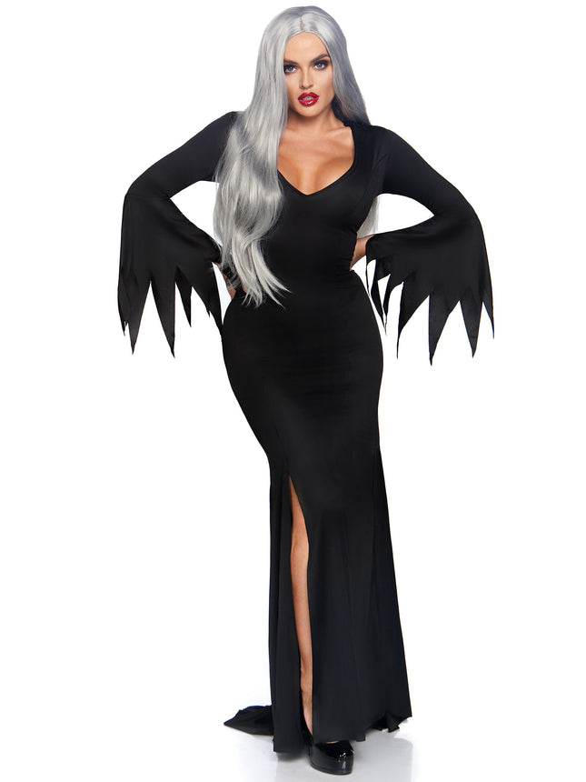Floor Length Gothic Dress - Black - SML/MED