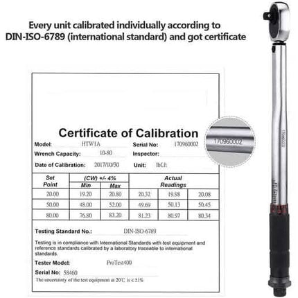 3/8 Drive Click Torque Wrench Set-HTW1A