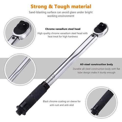 3/8 Drive Click Torque Wrench Set-HTW1A